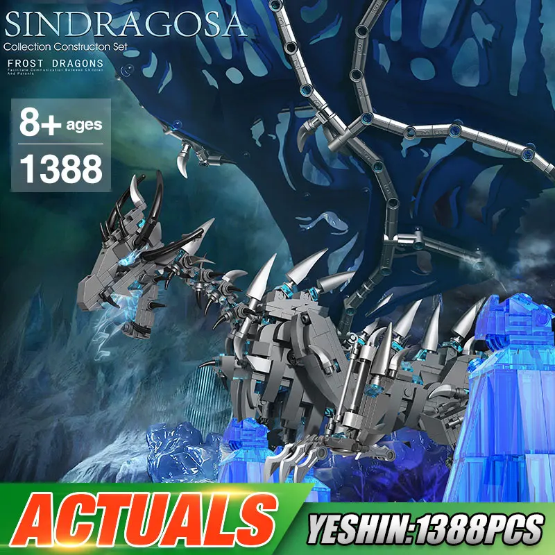 Yeshin K91 морозный дракон королева Sindragosa строительные блоки сборные кирпичи для