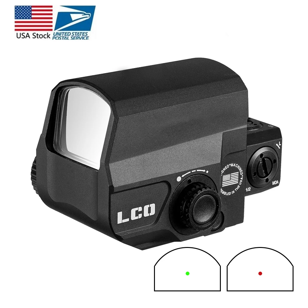 

Дропшиппинг LCO Tactische красный точечный прицел Jacht Scopes Reflex Sight Met 20 мм Rail Mount Holografische Zicht