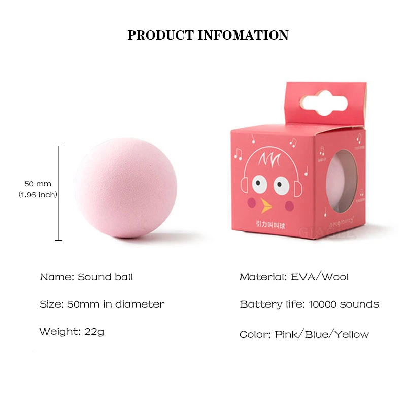 

Electric Cat Toy Squeaky Fidget Toys Interactive Stuffed Catnip Toy Funny Pet Traning Ball Supplies Products Toy for Cats Kitten