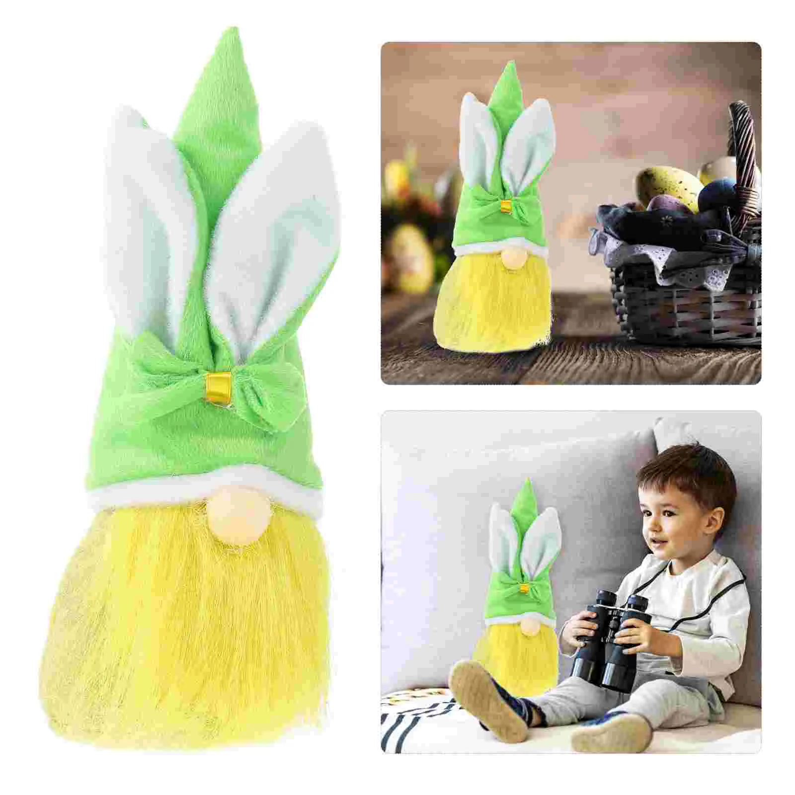 

Adorable Rabbit Dwarf Doll Easter Festival Gnome Unique Gnome Doll Ornament