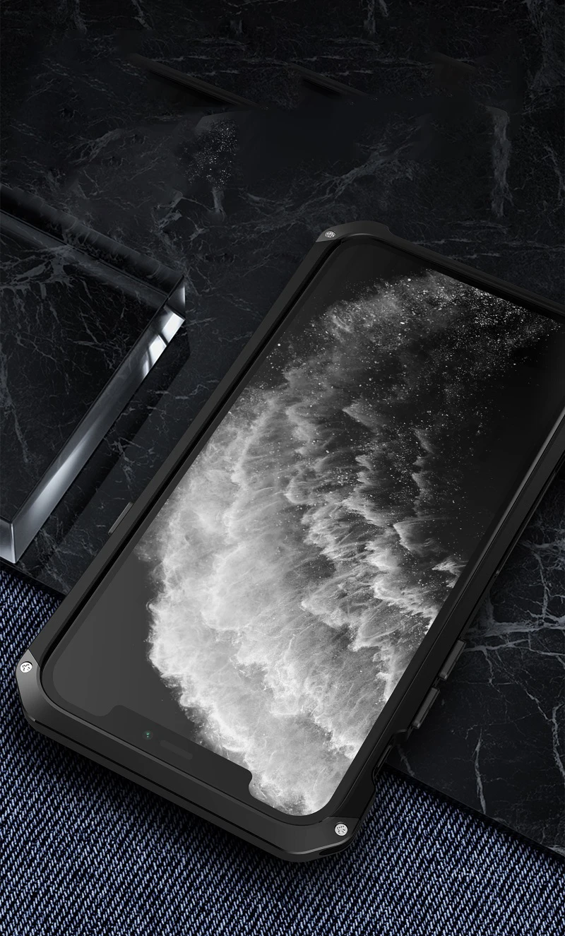 Металлический Алюминиевый Чехол Bumber для iphone 11, чехол-гибрид, задняя крышка из поликарбоната для iphone 11 pro max, чехол, противоударный чехол, Fundas