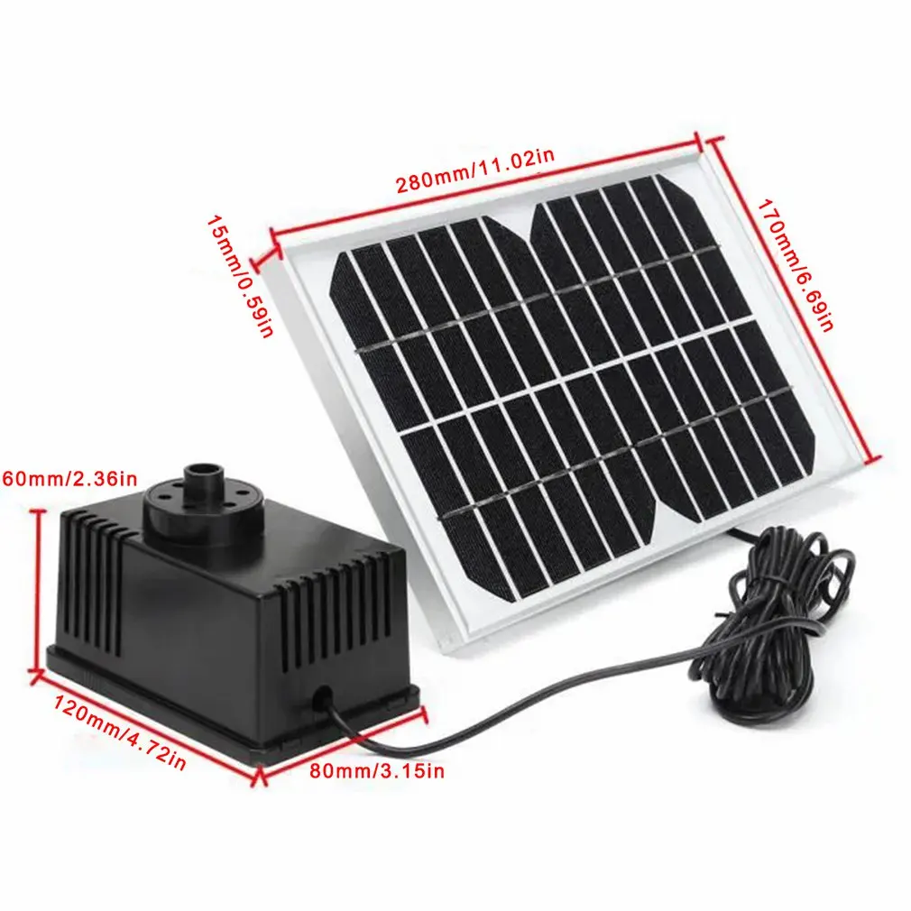 

12V 5W Solar Fountain Water Pump Solar Panel Powered Garden Pond Swimming Pool Solar Landscape Fountain Water Sprinkler Sprayer