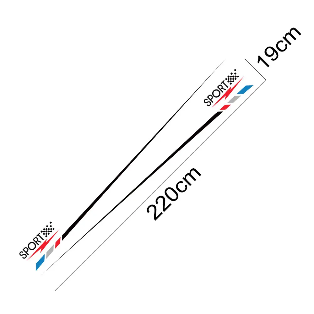 

4PCS Car Door Waist Line Decals Door Side Stickers For Tesla Model 3 S X P100D Auto Body Decoration Wraps Vinyl Film Accessories