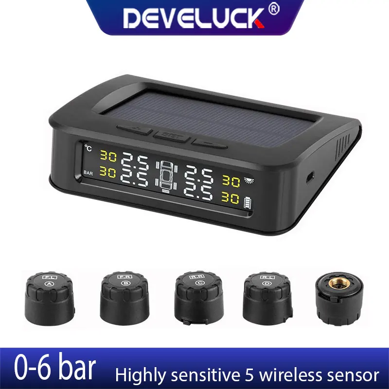 Система контроля давления автомобиля TPMS устройство для с внешними датчиками и