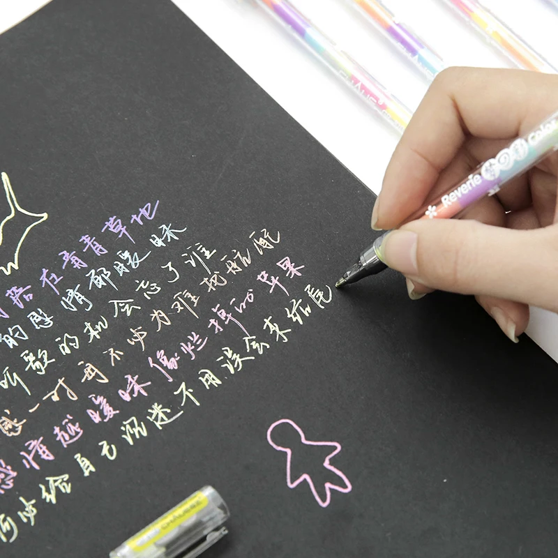 1 шт. кавайная шариковая ручка радужного цвета канцелярские принадлежности 0 5 мм