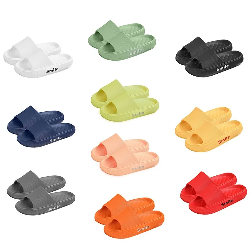 

Women Bathroom Slipper Men Home Shoes Thick Platform Slippers Solid Indoor Soft EVA Anti-slip Lovers Floor Zapatillas De Hombre
