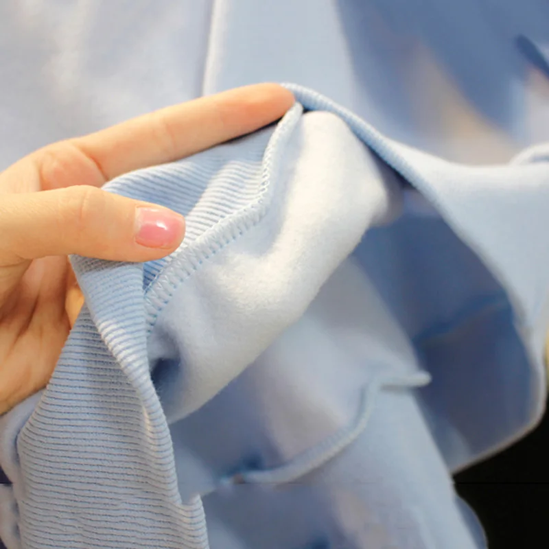 

Hoodies Women Sweet Pink Korean Style All-match O-Neck All-match Solid Trendy Soft Ladies Plus Velvet Womens Sweatshirts Elegant