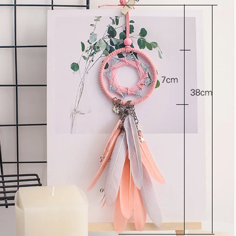 Розовая звезда мечта поймать сетку красное интерьерное украшение для спальни