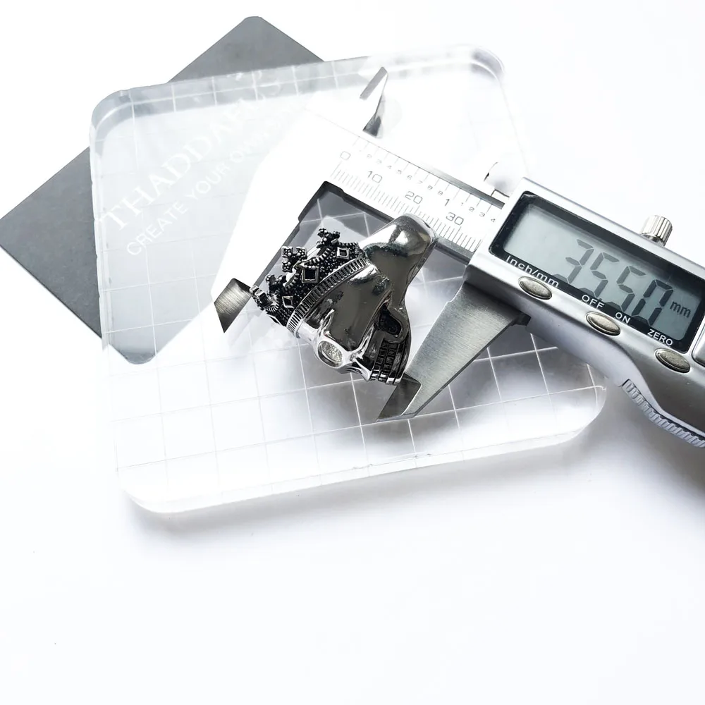 Коктейльное кольцо с черепом и короной винтажный подарок для мужчин Европейский