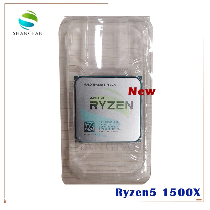 Новый центральный процессор AMD Ryzen 5 1500X R5 3 ГГц четырехъядерный Количество ядер