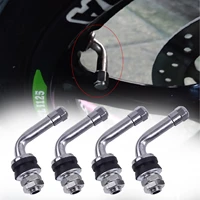 4pcs 90 degrees angle bolt in tubeless chrome plated metal tire valve stems mgo3 automobiles accessories replacement parts new