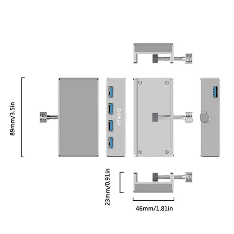 Orico USB 3 0 клеммы для проводов дизайн из алюминиевого сплава 4 порта концентратор