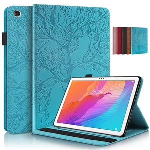 tablet case for huawei matepad mate pad t10 t10s 3d tree embossed pu leather for funda huawei matepad t10 t10s t 10s cover case free global shipping