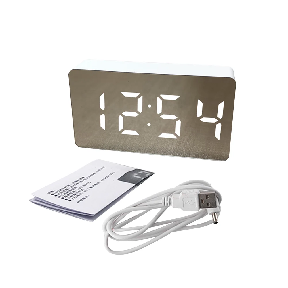 Настольные электронные часы с регулируемой яркостью современные светодиодные