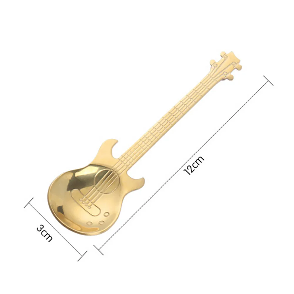 Гитарные ложки из нержавеющей стали радужная кофейная чайная ложка столовые