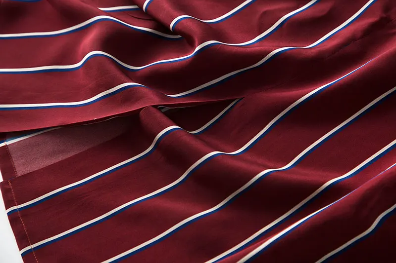 Платье-рубашка с вертикальным маслом в полоску красное синее белое платье