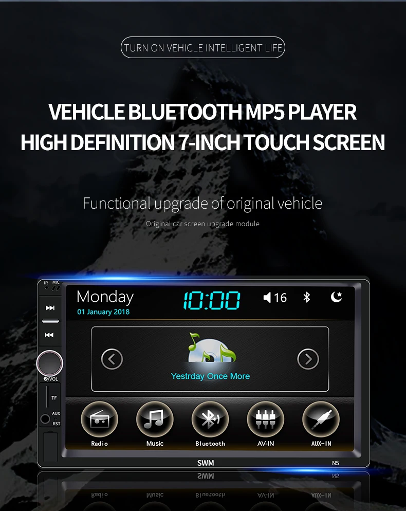360° Reversing Image Radio Carplay 2 Din Radio Coche Autoradio Bluetooth Mirror Link 2din Car Stereo Audio Radios USB FM AUX TF