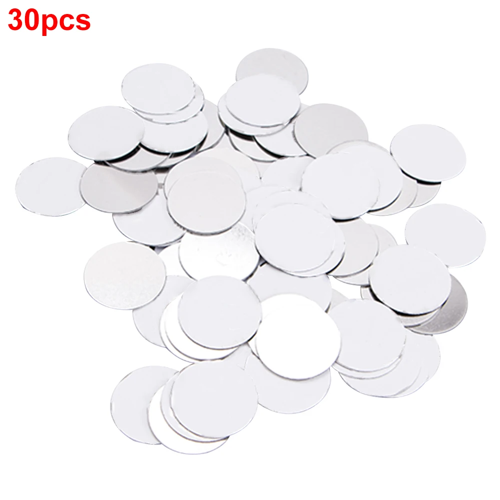 30pcs Eyeshadow Metal Sticker Professional For Magnetic Palette Practical Home Makeup Tool Square Tightly Empty Round DIY