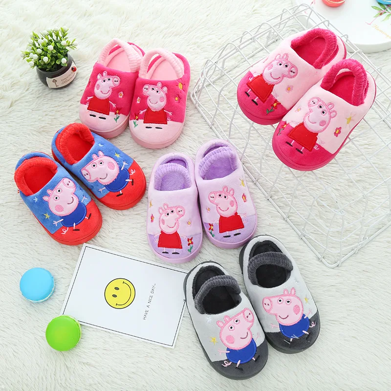 Оригинальная милая детская повседневная обувь Peppa Pig для зимы весны и осени