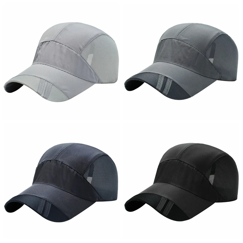 Кепка Бейсболка унисекс Регулируемая для бега и гольфа спорта на открытом