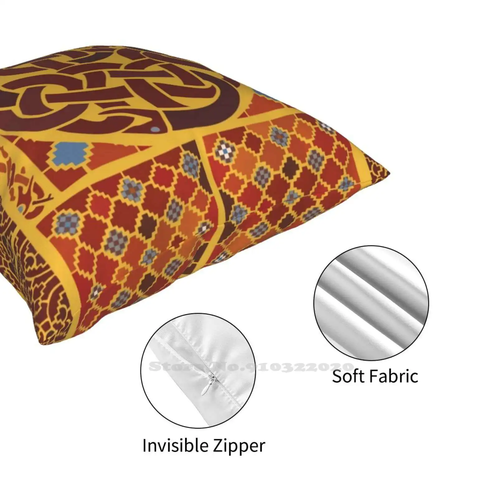 Модная наволочка для диванной подушки с изображением старого английского