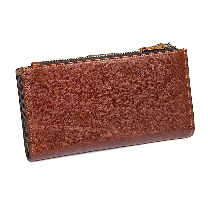 Мужской клатч из натуральной кожи с отделением для монет и телефона | Багаж сумки