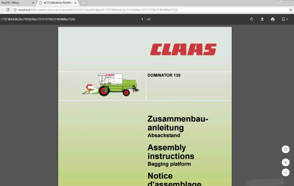 Для Claas WebTIC-Центр технической информации [01 2021] | Автомобили и мотоциклы