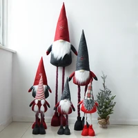 large telescopic elves christmas old man doll ornaments christmas decorations window scene layout navidad decorations new year