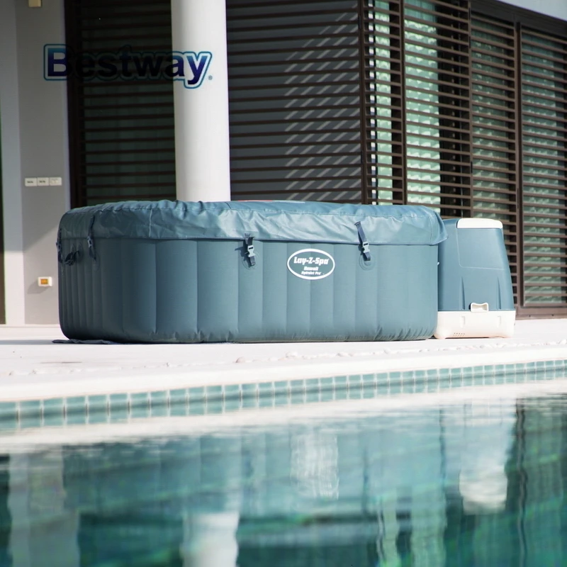 54138 BestWay 180x180x71 см Hawaii HydroJet Pro SPA 71x71x2" Lay-Z-Spa квадратный надувной массажный спа семейный бассейн с подогревом