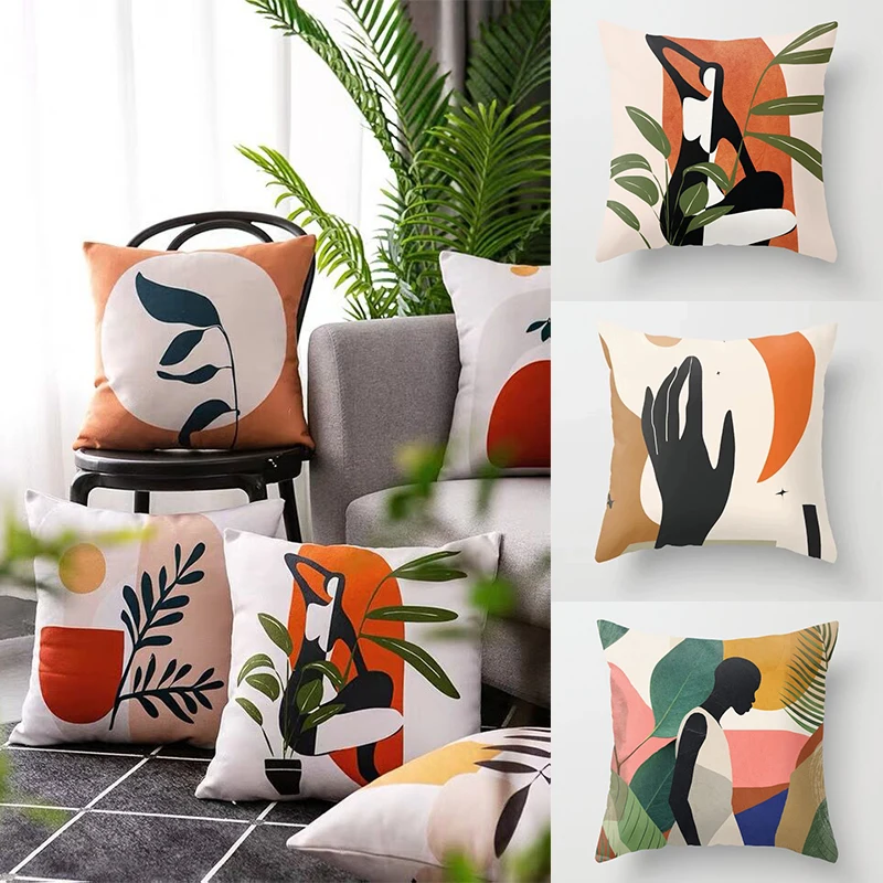 

Abstract Cushion Cover Decorative Pillows Cases Sofa Pillow Case Nordic Geometric Graph Linen Cushions Home Decor Cojines 2021
