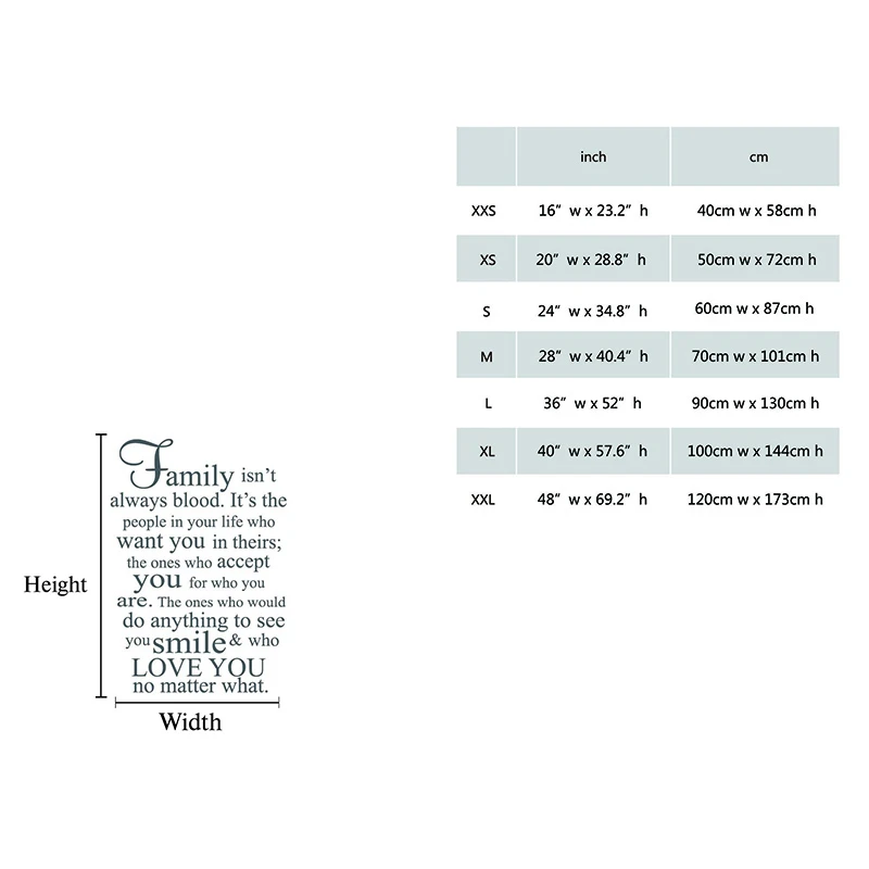 

Family Wall Quotes Sign Vinyl Decal Sticker Home Decor