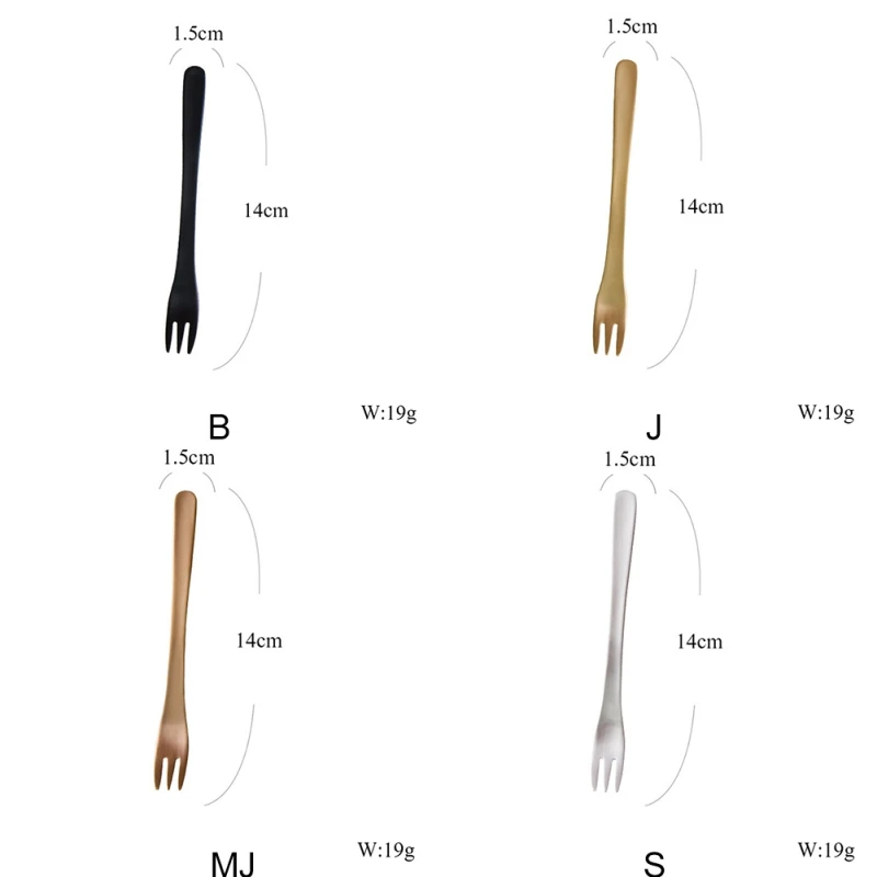 Вилка для торта из нержавеющей стали 304 в стиле ретро вилка фруктов с тремя