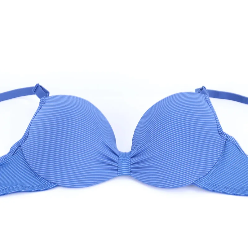 Сексуальный женский бюстгальтер хлопковый новая полосатая футболка на