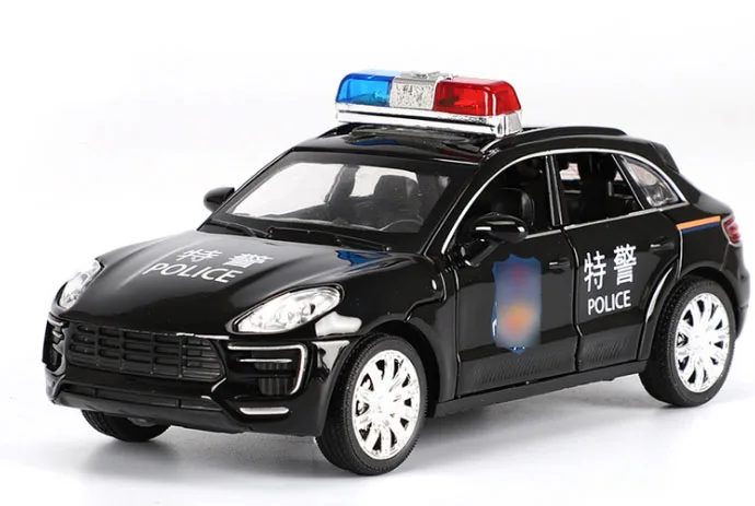 Black 2 1:32 Масштаб игрушечный автомобиль Macan Металлический Игрушечный сплав автомобиль Diecasts игрушечный автомобиль модель автомобиля игрушка задний светильник звук для детей - Цвет: Black 2
