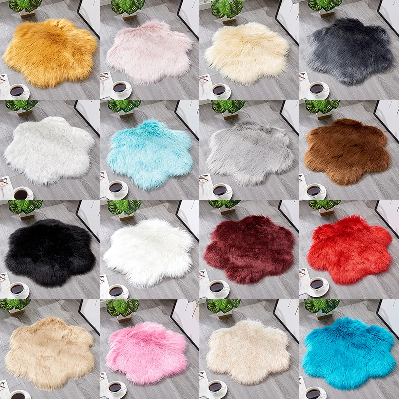 Маленькие ковры для гостиной современный скандинавский пушистый мохнатый