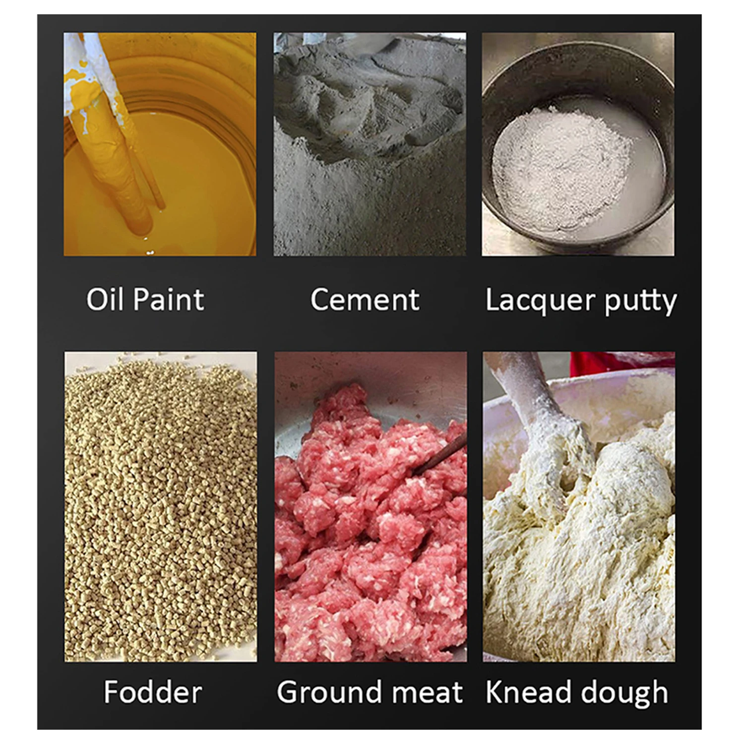 220 В 2100 Вт ручной Электрический смеситель цемента мешалка Гц 6-Скоростной Ручной