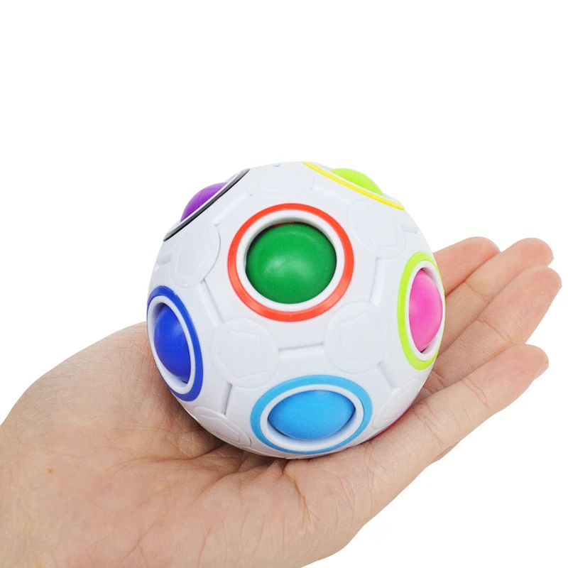 Explosion Magic Ball Rainbow Shaped Decompression Toy Creative Football Cube Children Gift Anti Stress | Игрушки и хобби