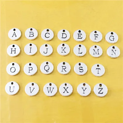 5 комплектов 130 шт. подвески для браслета с буквами отметка оригинальная