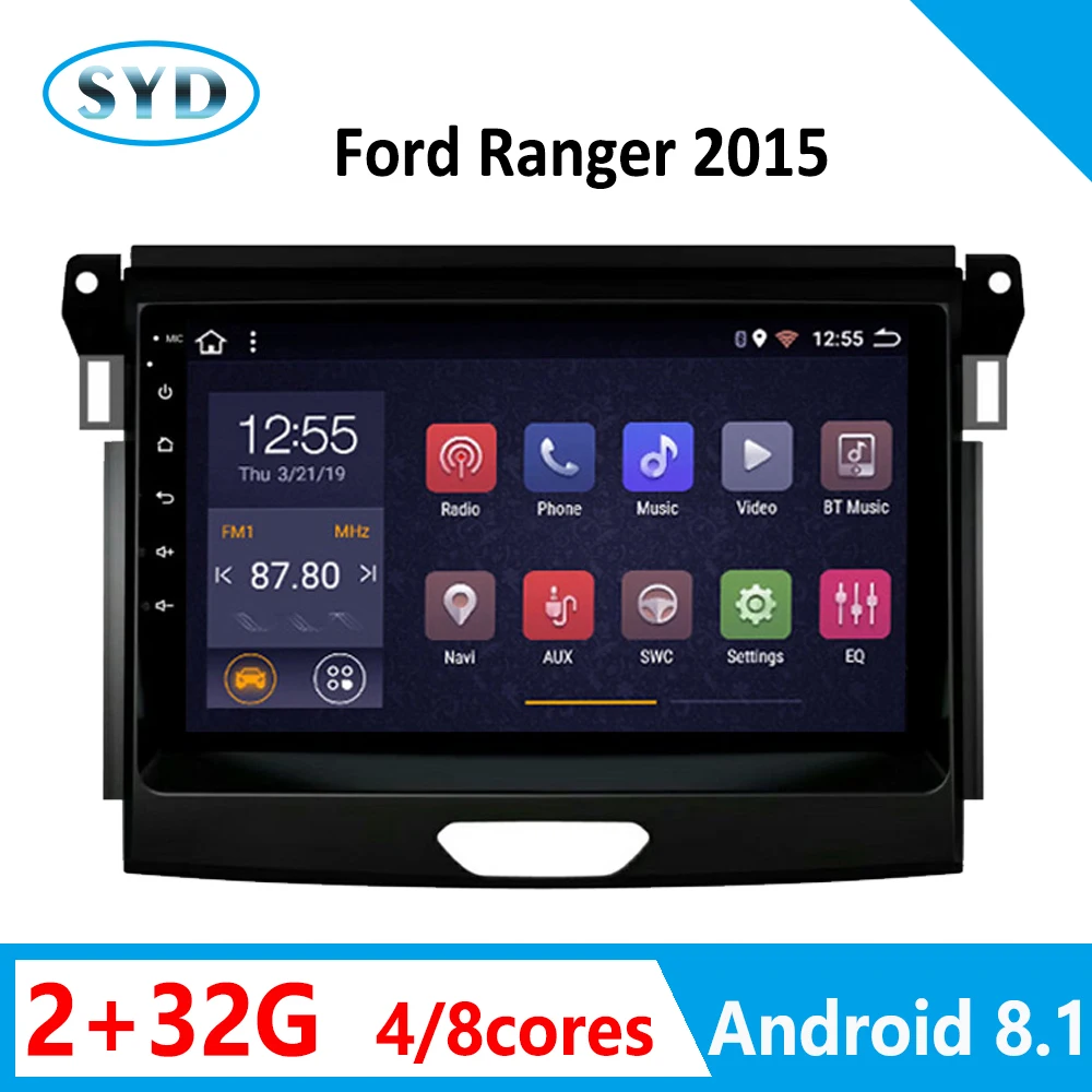 Автомобильный DVD плеер для Ford Ranger 2015 Авторадио мультимедийная система Android 8 1