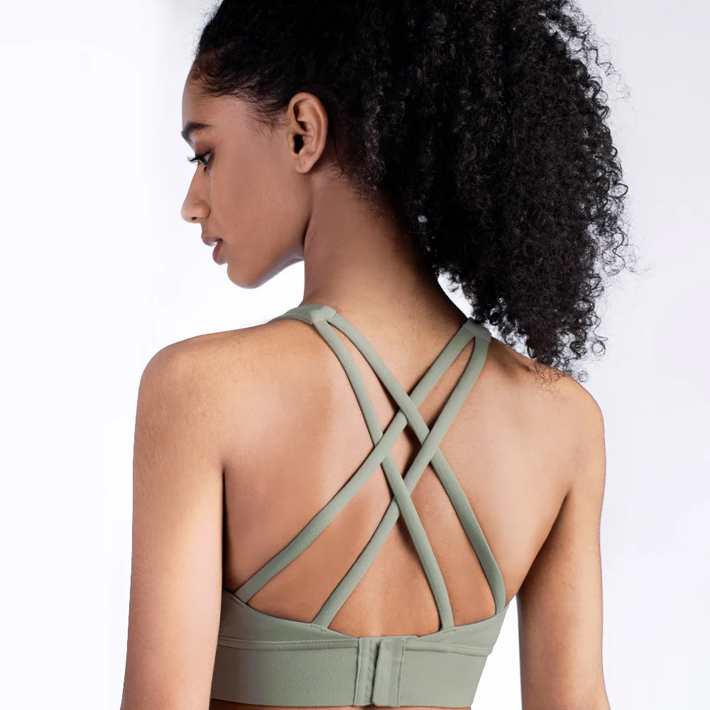 NCLAGEN жилет для йоги женские сексуальные бюстгальтеры с перекрестной спиной