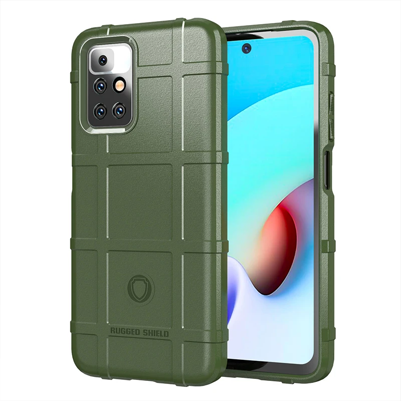 

Shockproof Case For Xiaomi Redmi 10 NFC 10X 10S 10T 2022 Military Rugged Shield Silicone Cover Cases For Redmi Note 10 Pro 5G