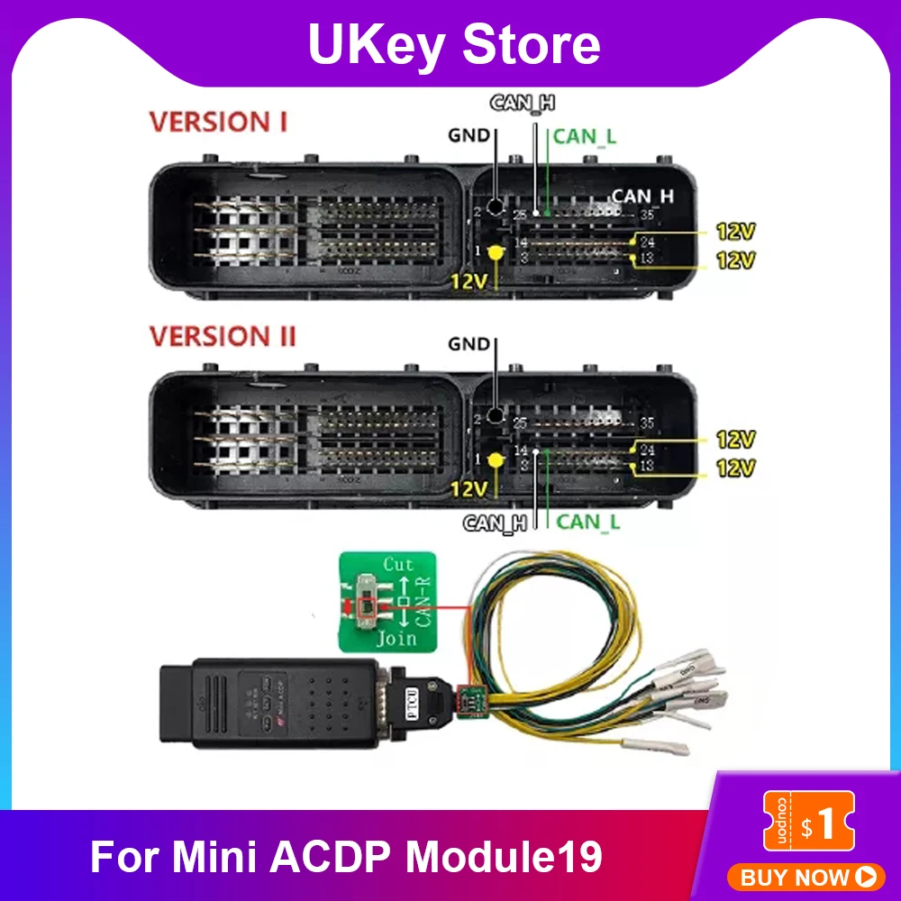 

Клон коробки передач для Yanhua Mini ACDP Module19 SH725XX, поддержка всех ZF 8HP, клон коробки передач для VW, Audi, BMW, MB