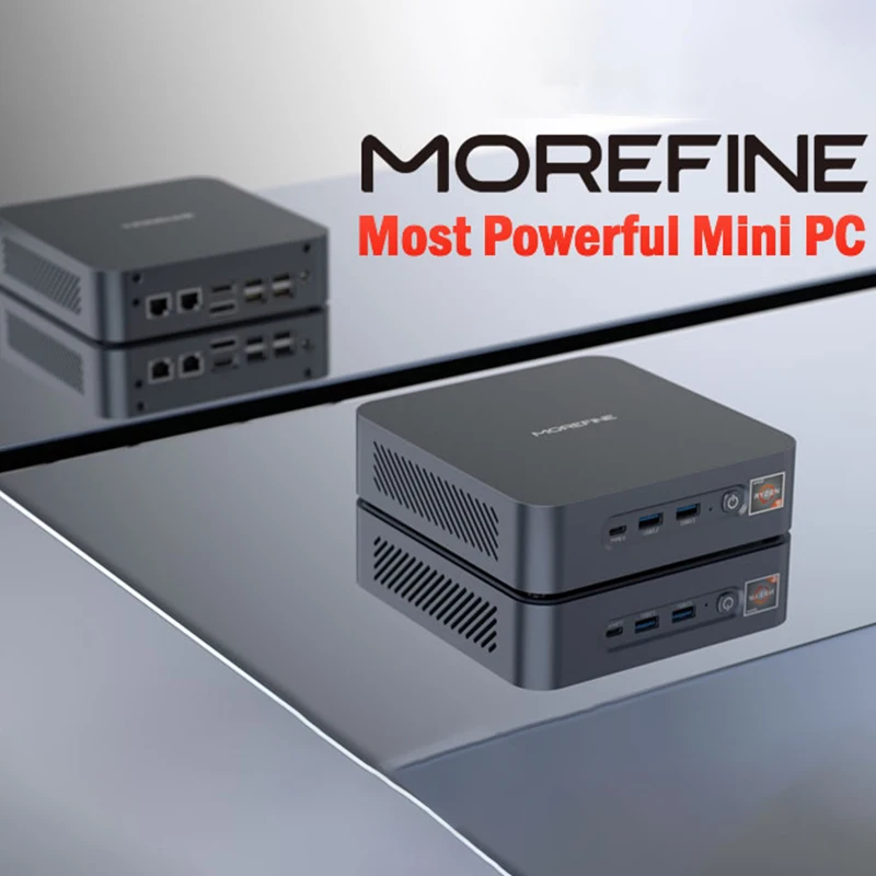 

Morefine S500 + мини ПК AMD Ryzen 9 5900HX игровой настольный компьютер с USB 3,0 USB 2,0 RJ45 HDMI DP AUX порт мини компьютер