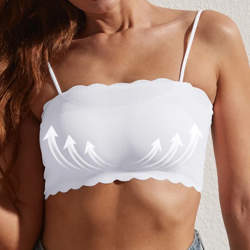 

Laamei Women Tube Top Strapless Bra Top Streetwear Female Crop Top Girls Underwear Seamless Bandeau Top Bralette Sexy Lingerie