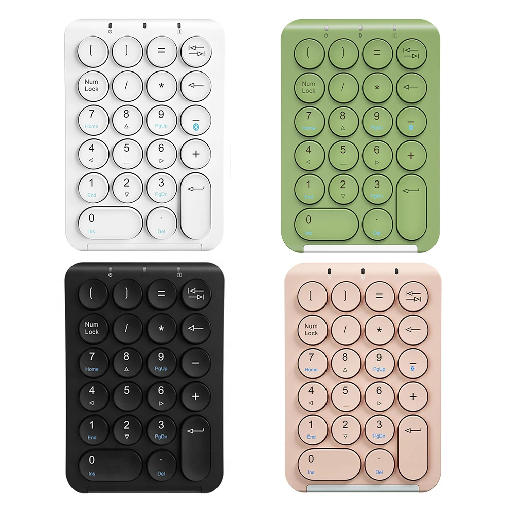 

Portable Slim Mini Number Pad, 22 Keys Bluetooth Wireless USB Numeric Keypad Keyboard For Laptop Office Mini Numeric Keyboard
