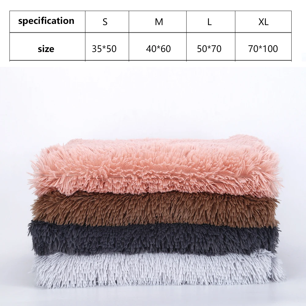 

Pet Dog Bed Mat Winter Fleece Warm Puppy Cat Mat Cushion House Cat Sleeping Bed Blanket For Small Large Dogs Kennel Pet Supplies