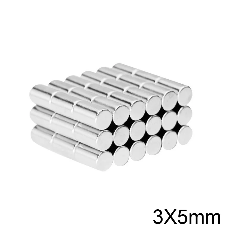 

50~2000PCS 3x5 mm Powerful Strong Magnetic Magnets 3mmx5mm Permanent Neodymium Magnets 3x5mm Small Round Magnet Disc 3*5 mm