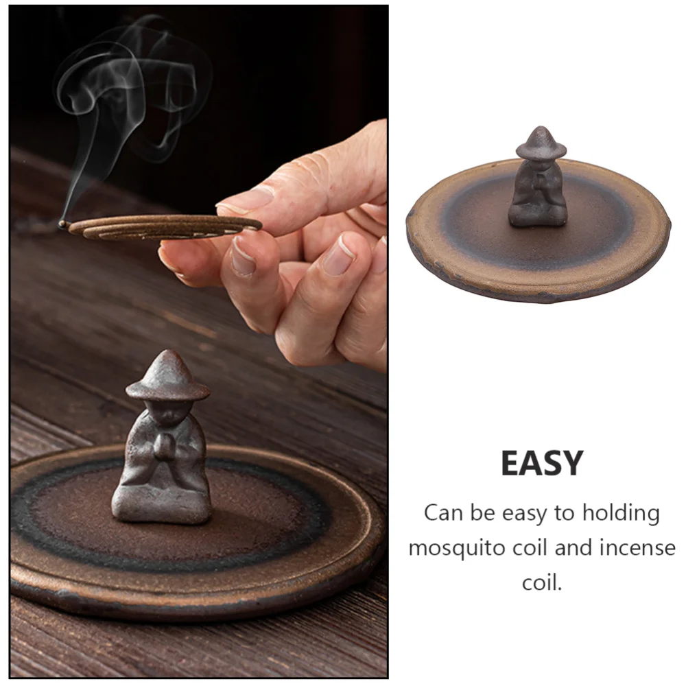 

1 Set Home Mosquito Coil Base Chic Incense Coil Tray Ceramic Incense Coil Censer