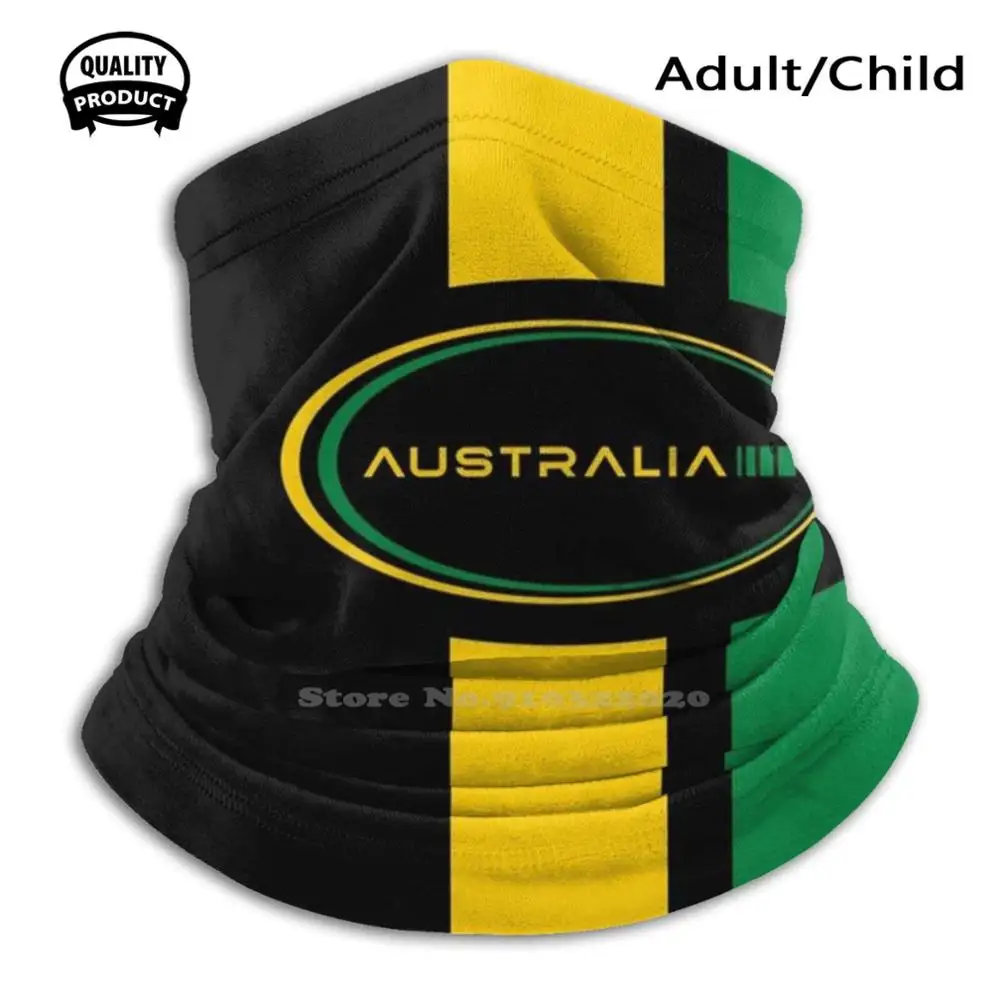 

Australia Racing Stripes No. 2 Fashion Men Women Outdoor Sport Mask Mouth Masks Retro Vintage Old School Car Racing Muscle