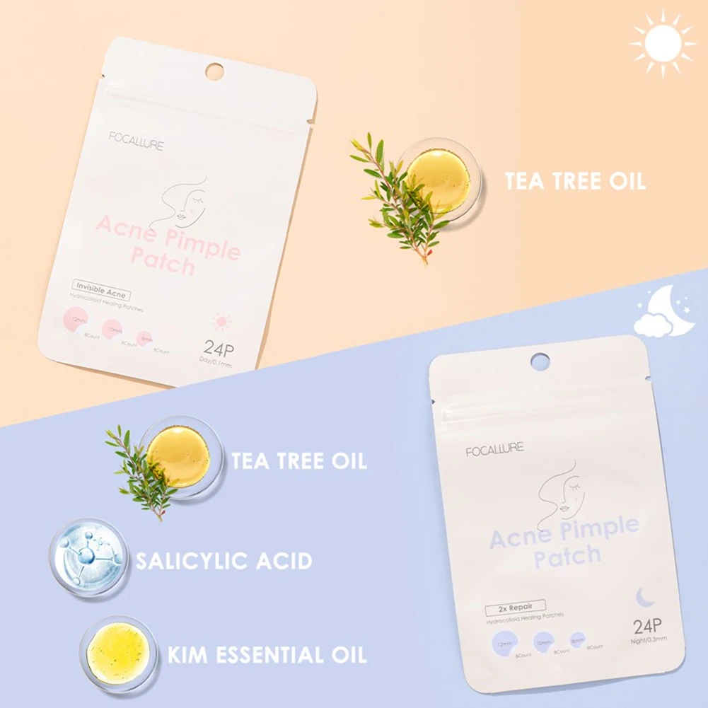 

Acne Pimple Patch Set 24 Invisible Acne Stickers Skin Care Acne Master Pimple Remover Hydrocolloid Patches Skin Care Beauty Tool